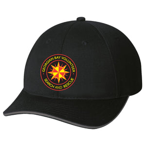 Adjustable twill hat with Reflective piping on brim