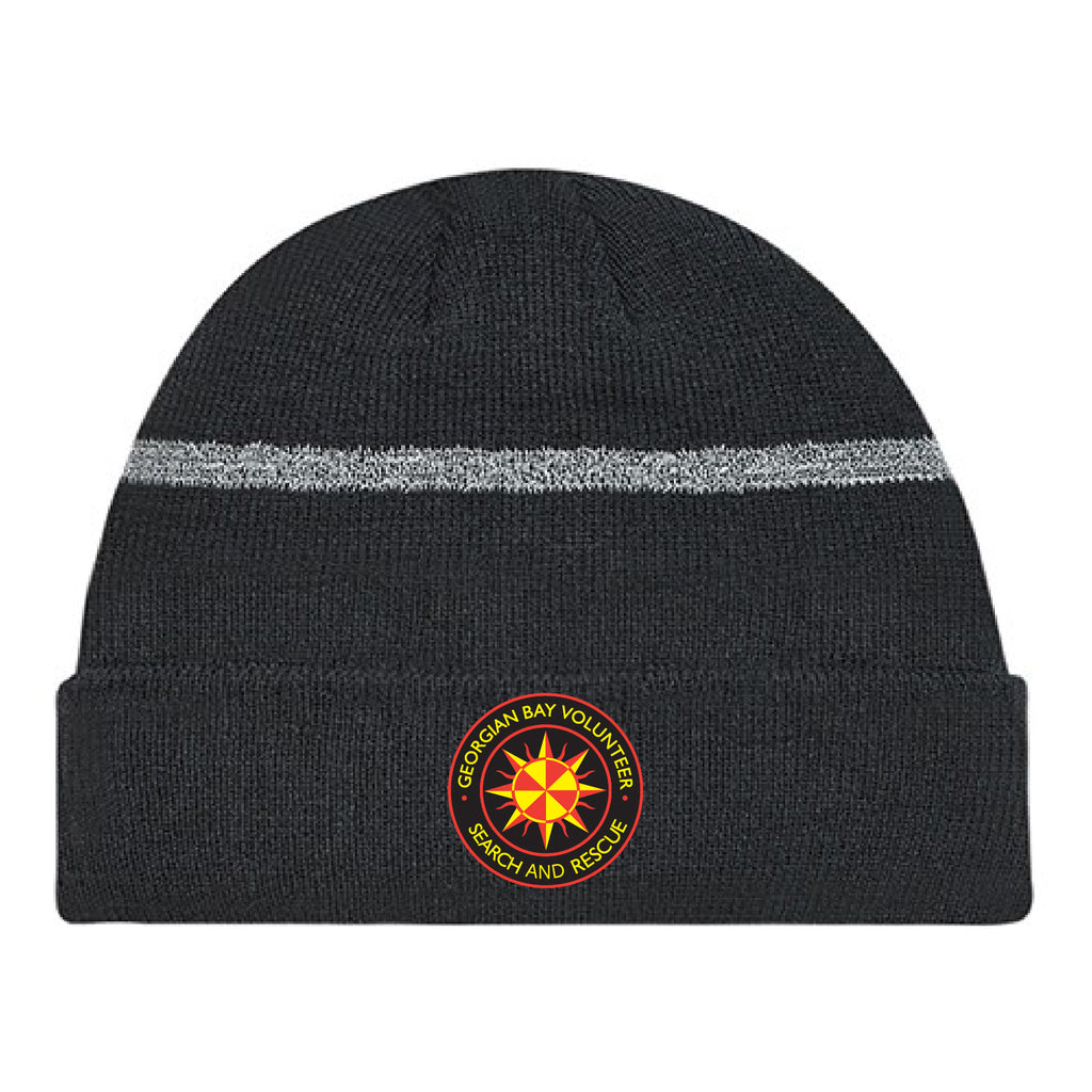 Knitted Toque with reflective Stripe